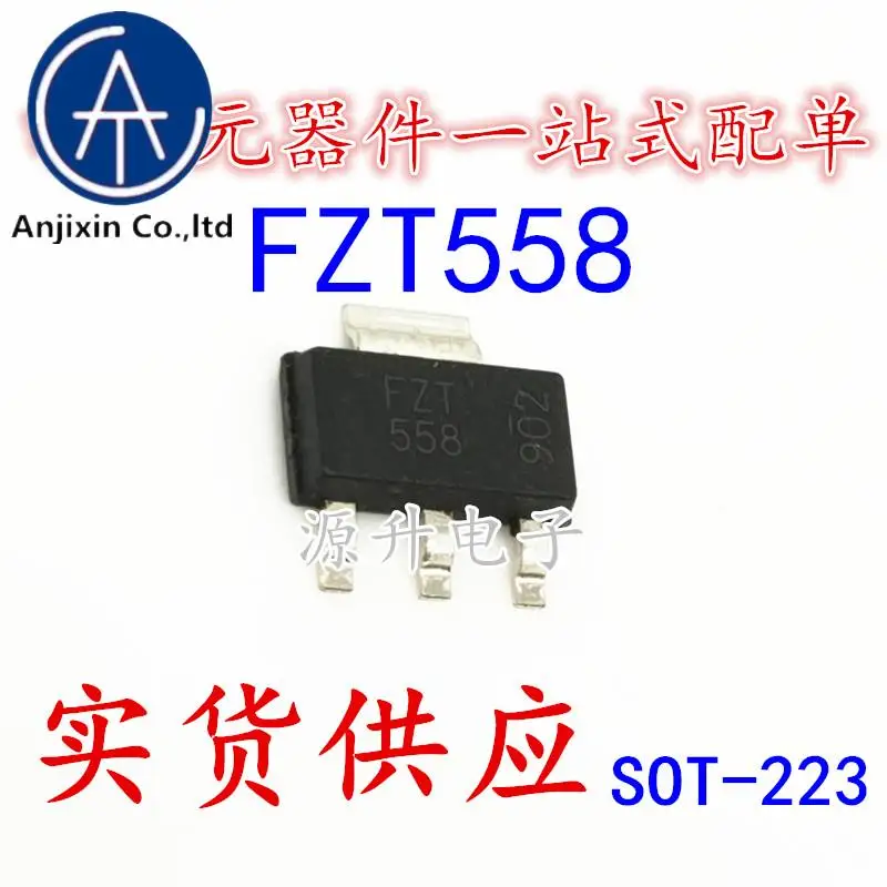 

10PCS 100% orginal new FZT558TA FZT558 Power Transistor SOT-223 PNP 0.2A 400V