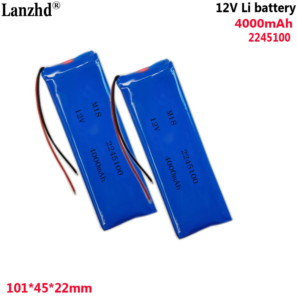 12V rechargeable battery 4000mAh Suitable for 604997 2245100 2045100 For Aodian M18 projector or power bank 3S1P