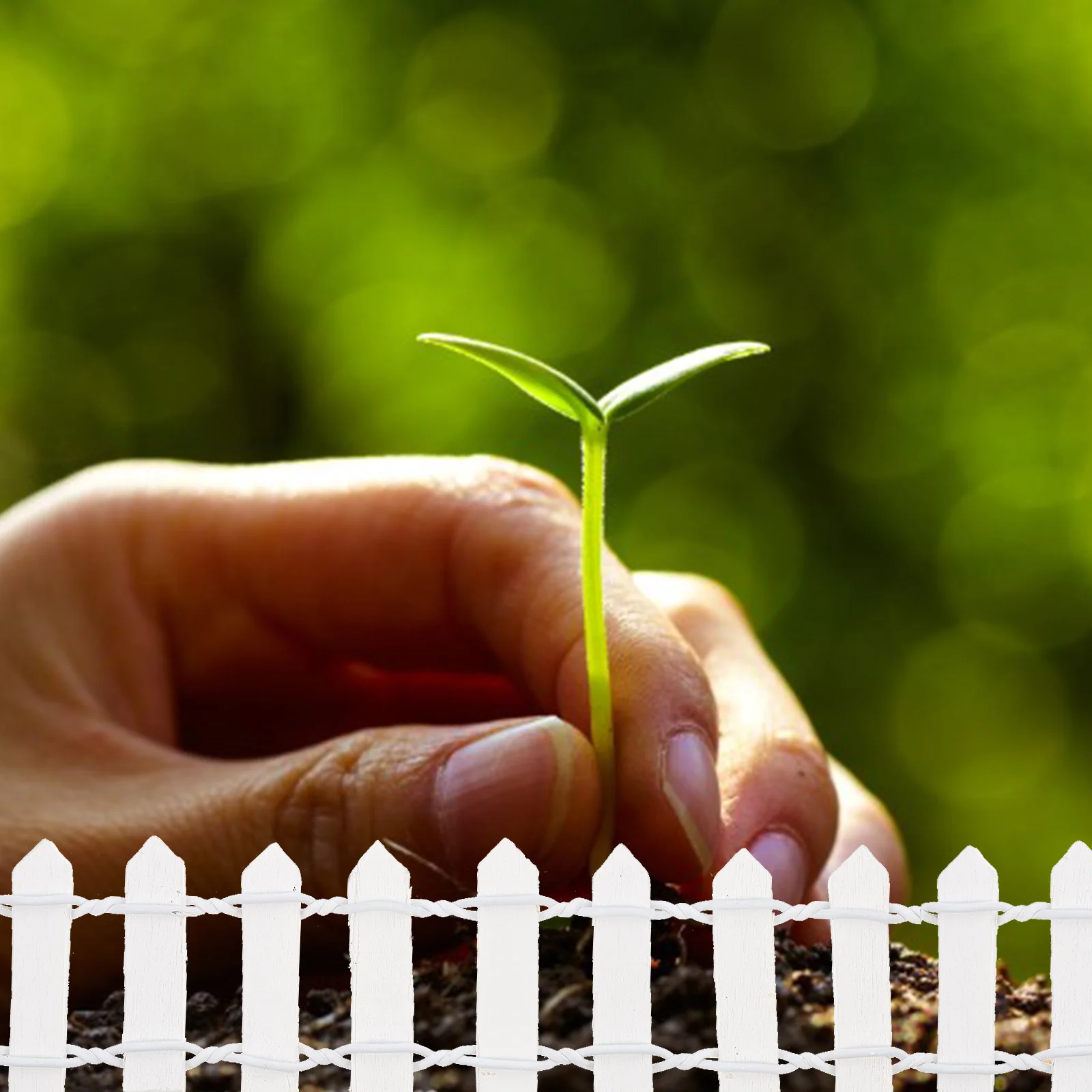 

10pcs Miniature Fence Ornaments Resin Diy Garden Decor Fairy Landscape Kit For Kids Craft Party Wedding Home Office Micro