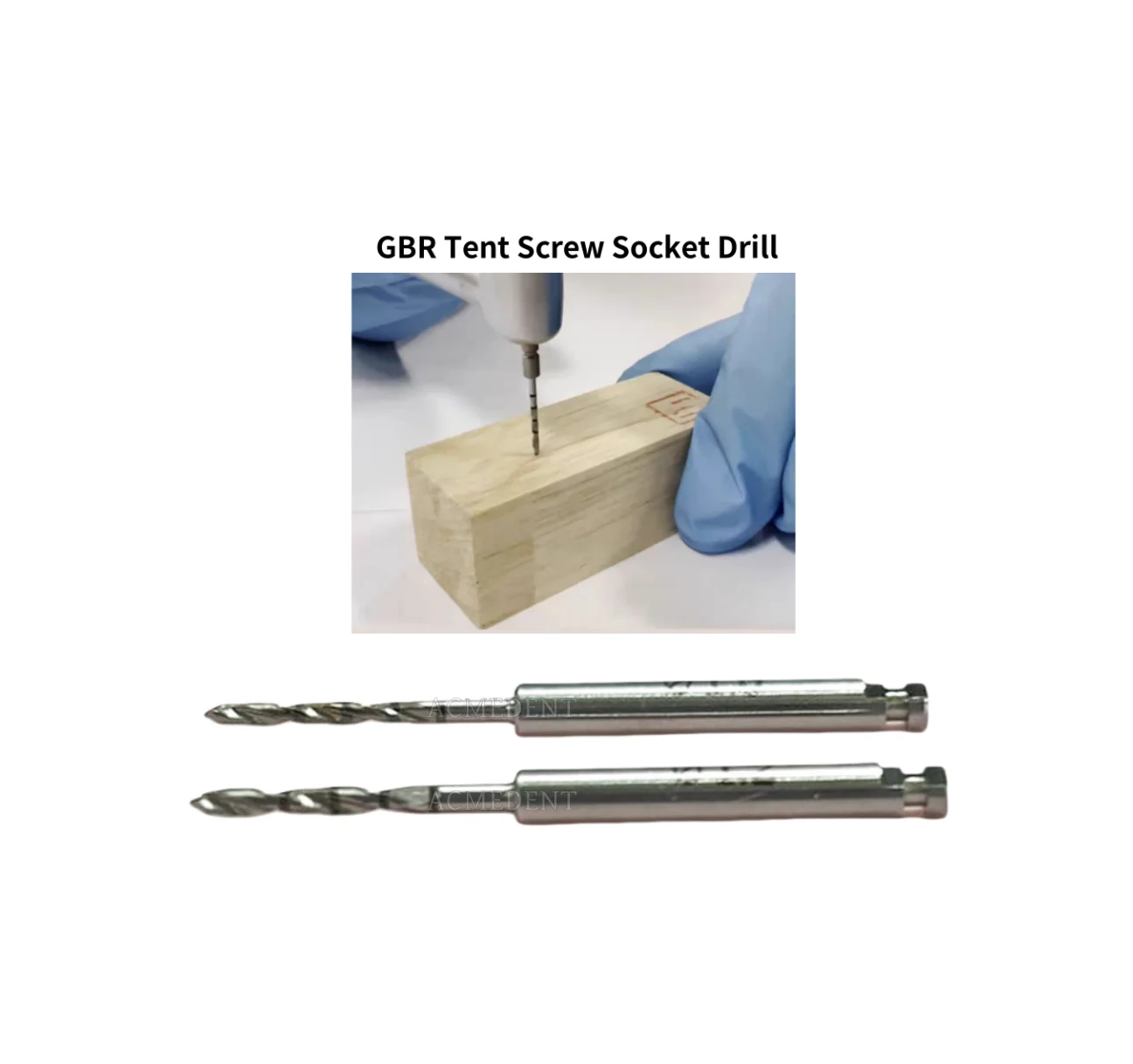 Dental 1.2 1.0 GBR Pilot Drill Thin Socket Drills Bone Tacks Pins Tent Screw TAC