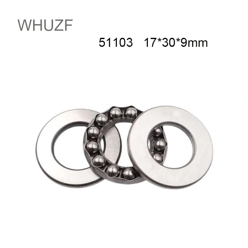 

WHUZF Free Shipping 10/20pcs 51103 Thrust Bearing 17*30*9 mm ABEC-1 Axial 51103 Ball Bearings 8103 2022 Hot Sales