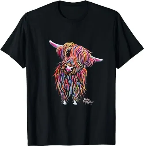 

Футболка с животным принтом Highland Cow, толстовка, толстовка с капюшоном 37619