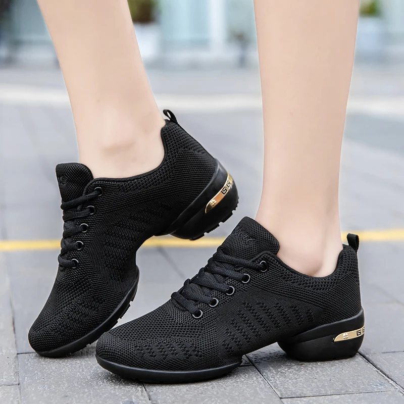 Sports Feature Soft Outsole Breath Dance Shoes Sneakers For Woman Practice Shoes Modern Dance Jazz Shoes