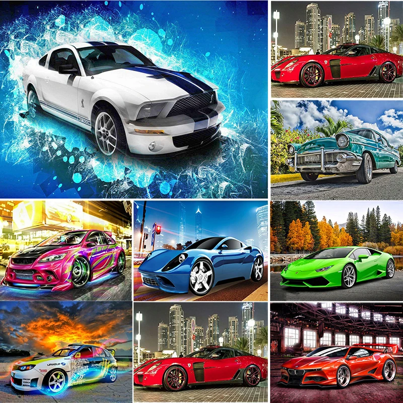 

Набор для алмазной живописи 5D «сделай сам», постер для автомобиля, полная круглая вышивка стразами, прострочка, мозаика для автомобиля, ландшафта