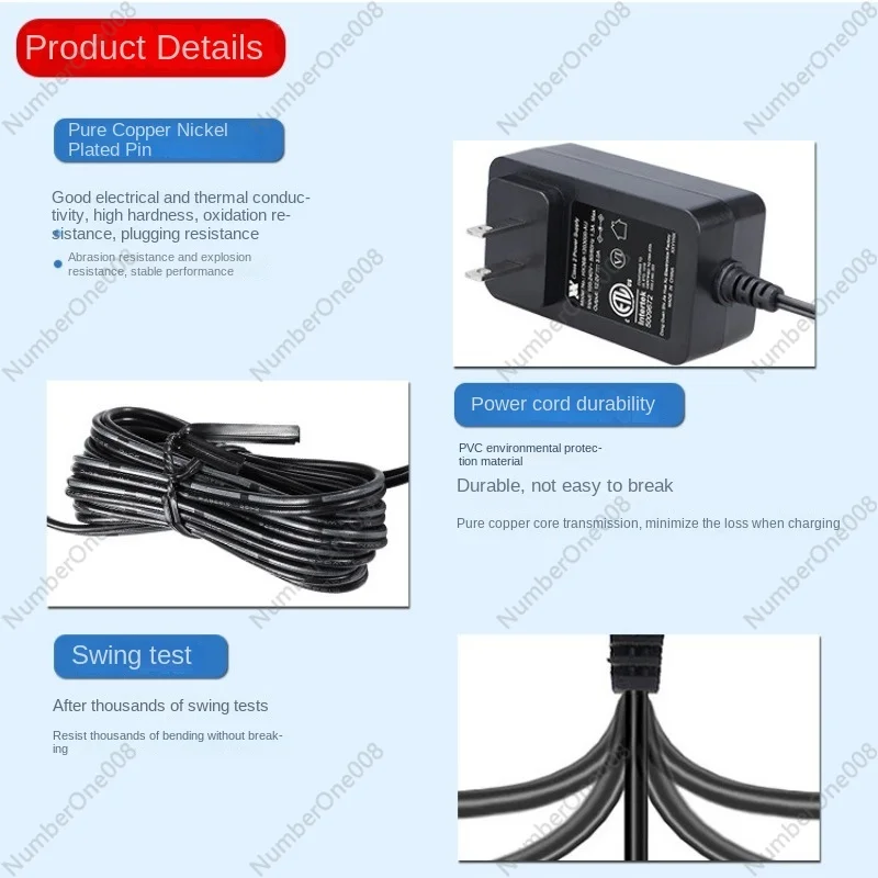 12V3A Power Adapter Wall Plug-in US Standard ETL FCC 1A 2A 3A 4A 5A Switching Power Supply LED Light