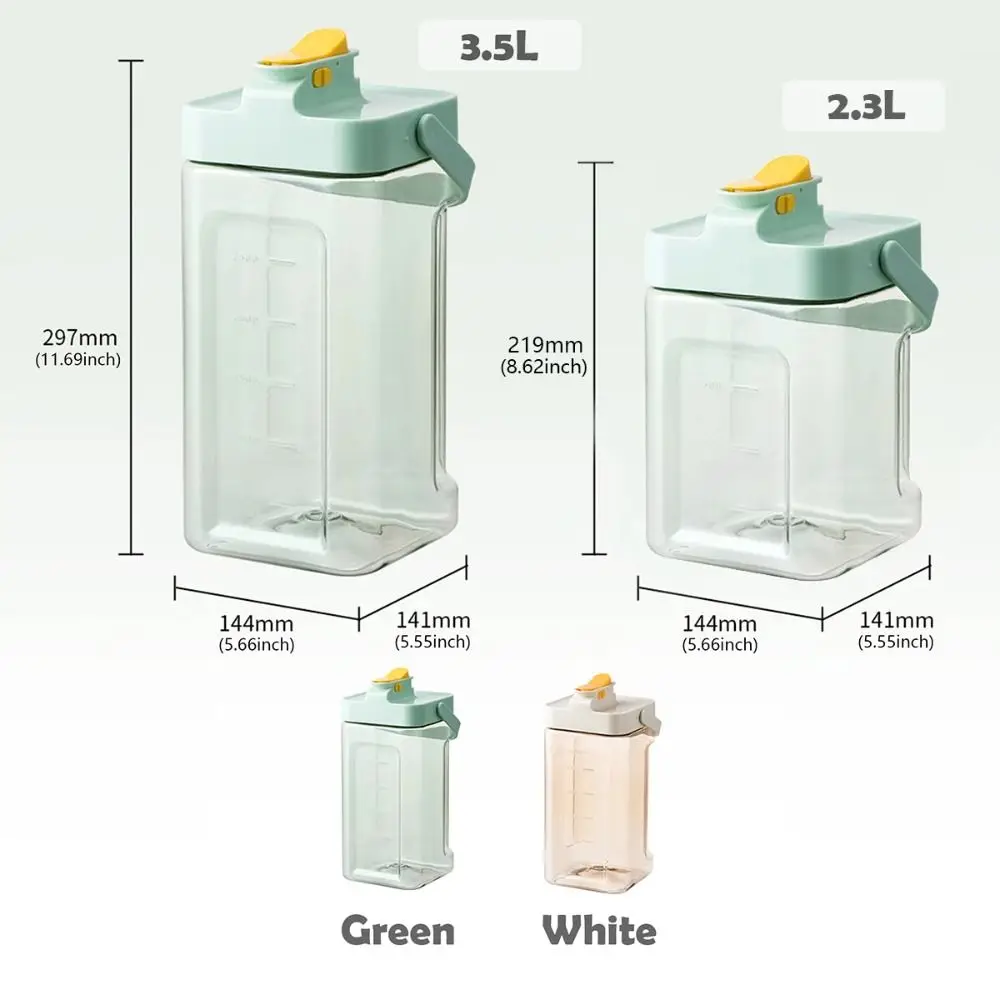 Large Capacity Kettle Water Bottle with Faucet Drinking Bottle 2.3L/3.5L Tea Water Kettle Bucket Outdoor Camping