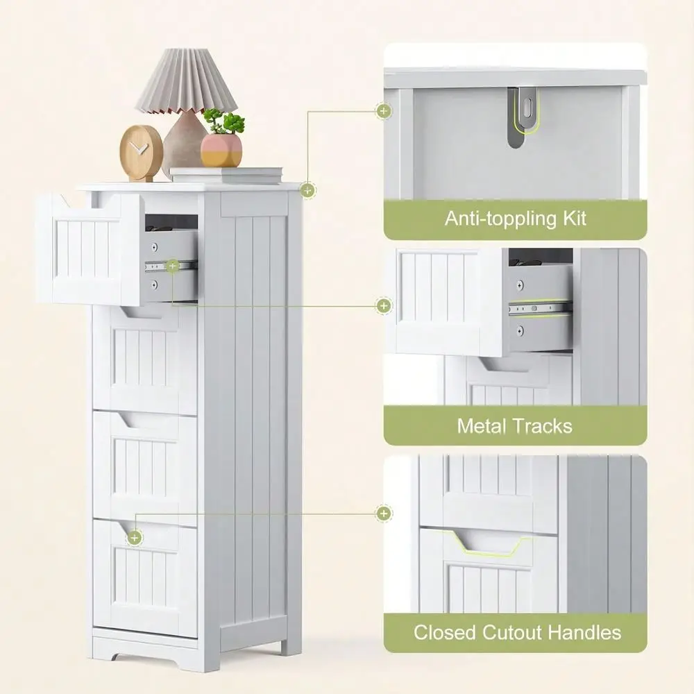

Bathroom Storage Cabinet, 33 Bathroom Storage Cabinet Freestanding With Drawers Floor Organizer Cabinet For Hallway Living Room