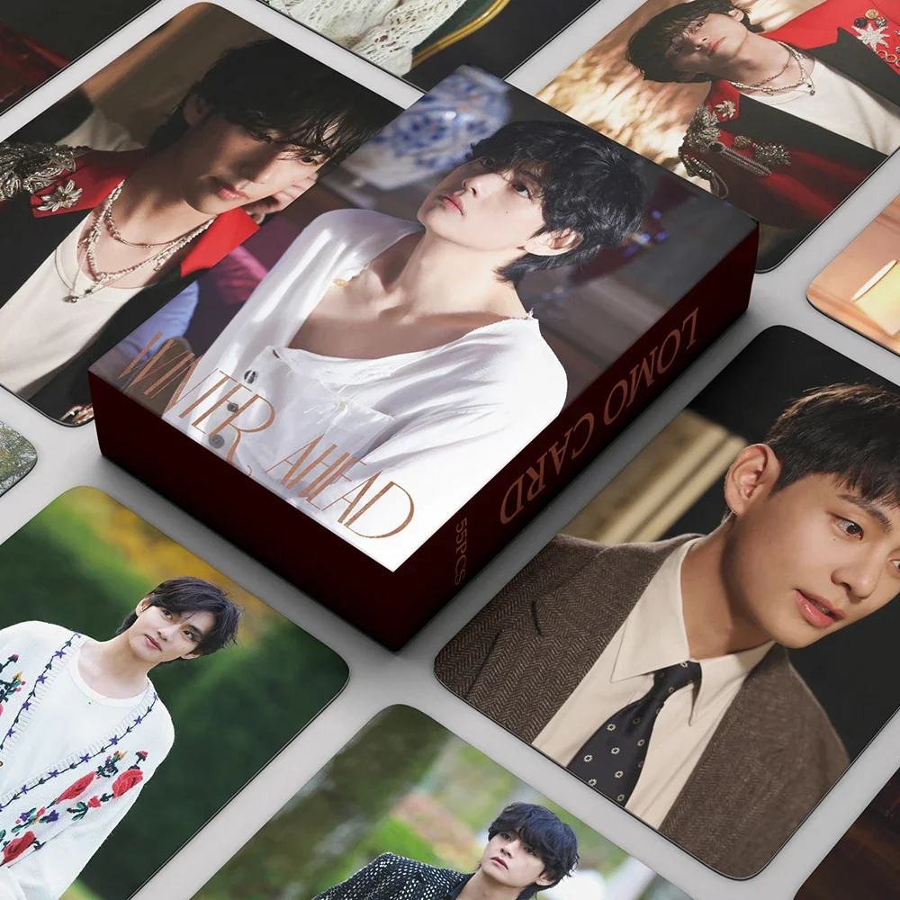 55PCS Kpop Idol New Album HOPE ON THE STAGE WINTER AHEAD FRIENDS THV Lomo Card Photocards Postcards Fans Collection Merch