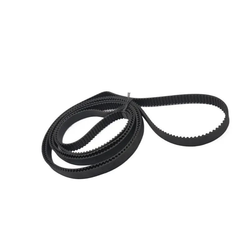 S2M 304 Synchronous Belt S2M-8 Closed-loop Rubber Timing Belts Width 10mm 12mm 20mm STD Black Timing Belt Length 304mm