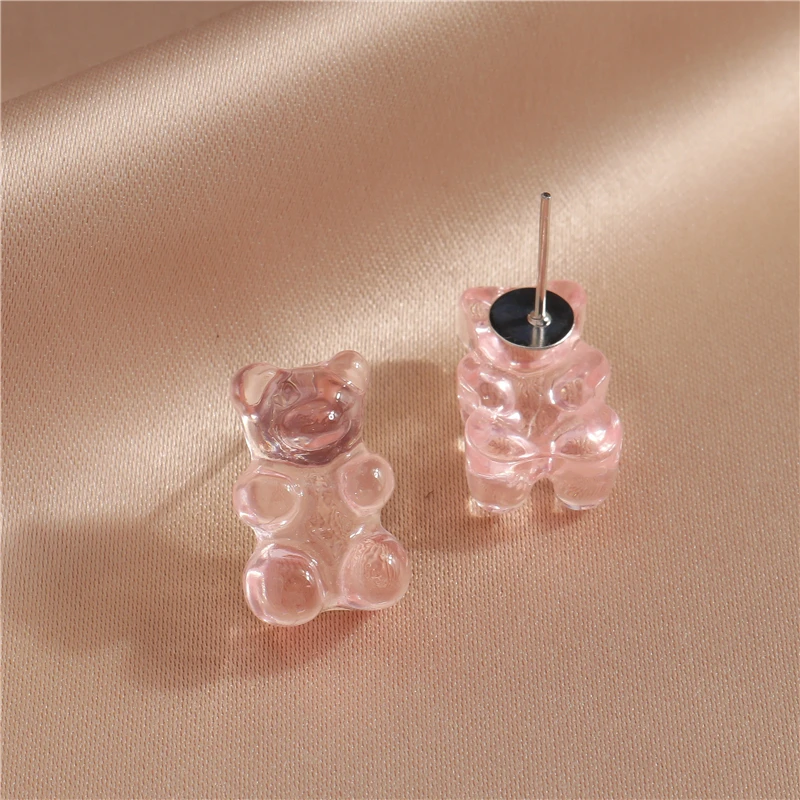 Nette Gummibärchen Ohrstecker für Frauen Candy Farben Tier Baumeln Ohrringe Brincos Femme Mädchen Party Urlaub Schmuck Geschenke – Detail 14