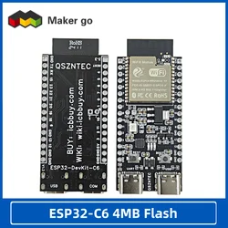 ESP32-C6 N4/N8/N16 płyta główna ESP32-C6-DevKitC-1 4MB Flash WIFI6 BLE Zigbee kompatybilny moduł serii ESP32-WROOM