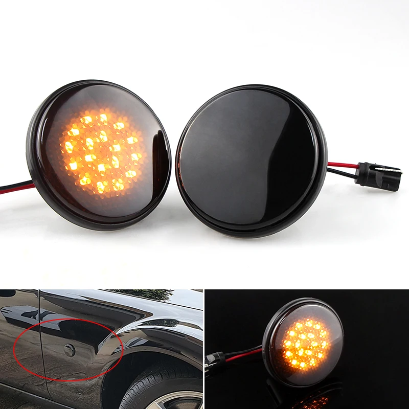 2PCS For Mazda MX5 MX-5 MK1 MK2 MK3 Turn Signal LED Side Marker Light Repeater Lamp Flowing Indicator 1989 1999 2000-2015