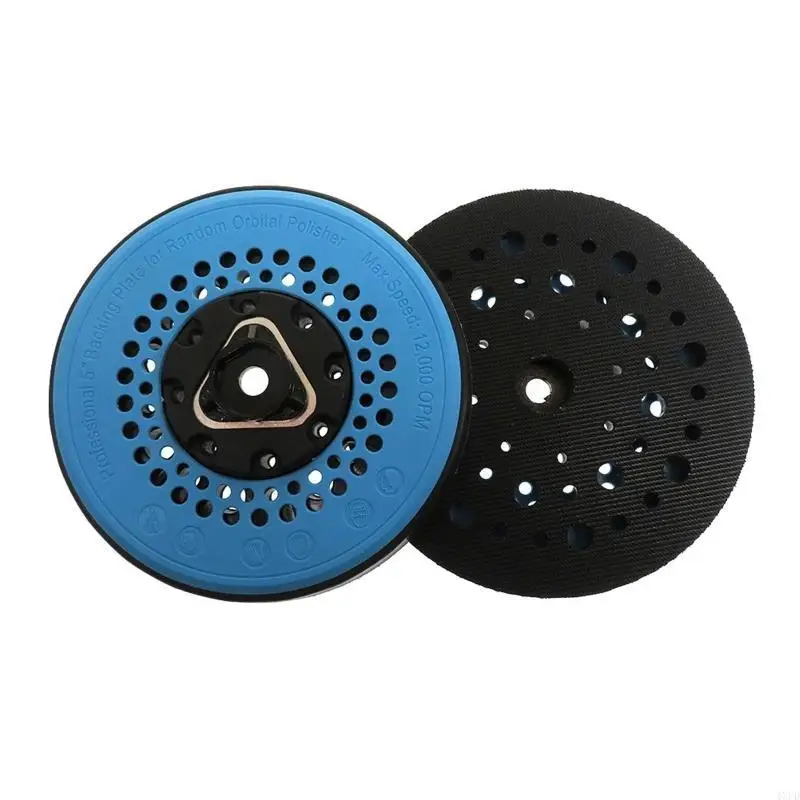 4XFD Hook & Loop Sanding Plate 5'' 49-Hole Dust Backing Pad for Sanding Machine
