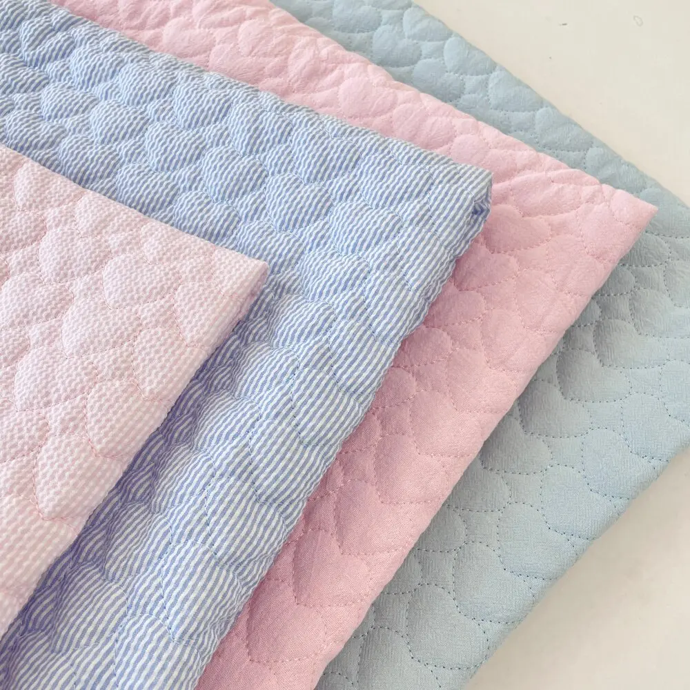 137x50cm Neuer Stil Ins Knitterstoff Liebe Gesteppter Baumwollstoff Verdickter Stoff für Kleidung Kissen Tischdecke DIY – Detail 6