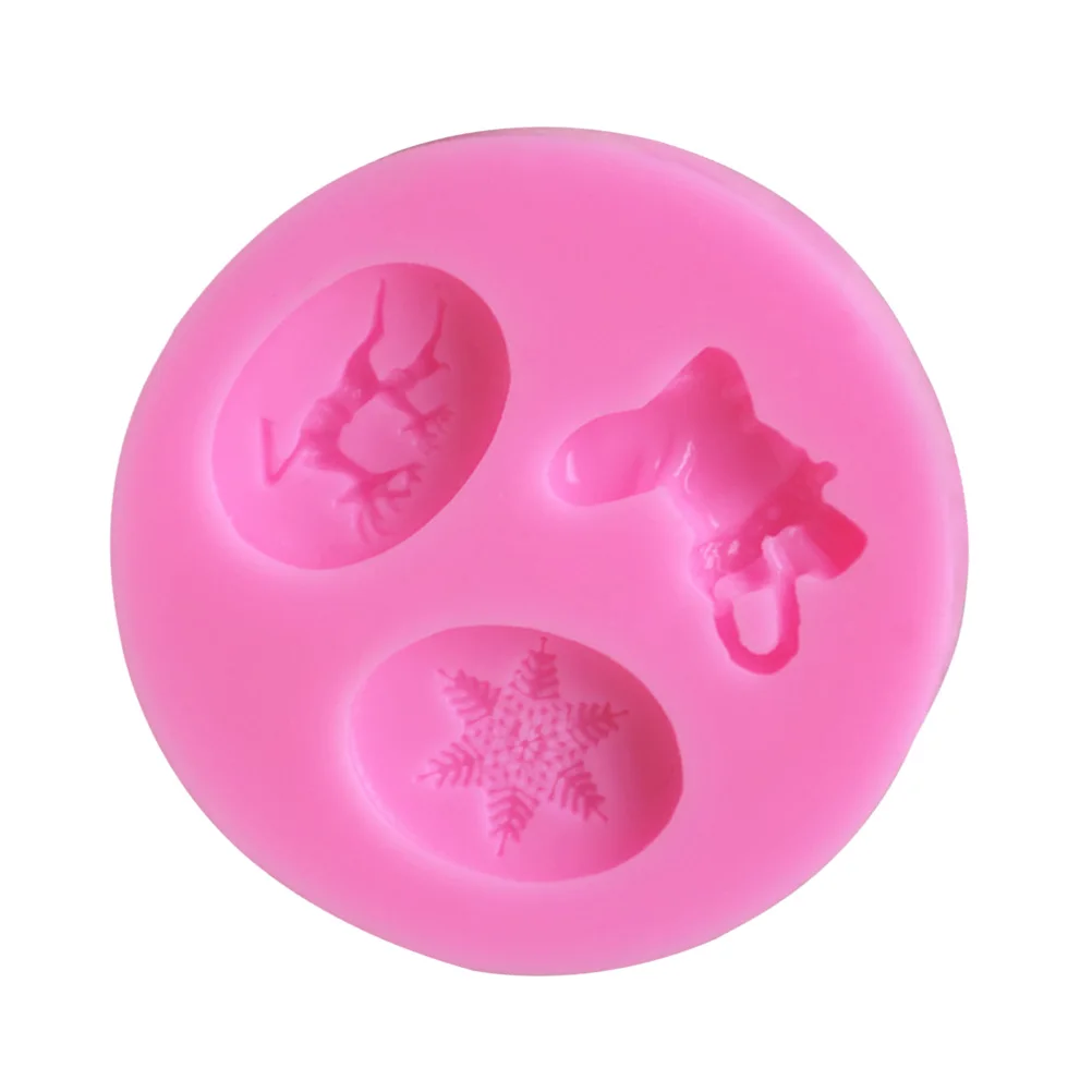 

Christmas Snowflake Silicone Baking Mold Cake Fondant Chocolate Soap Diy Tool Dishwasher Oven Fridge Compatible Random Color