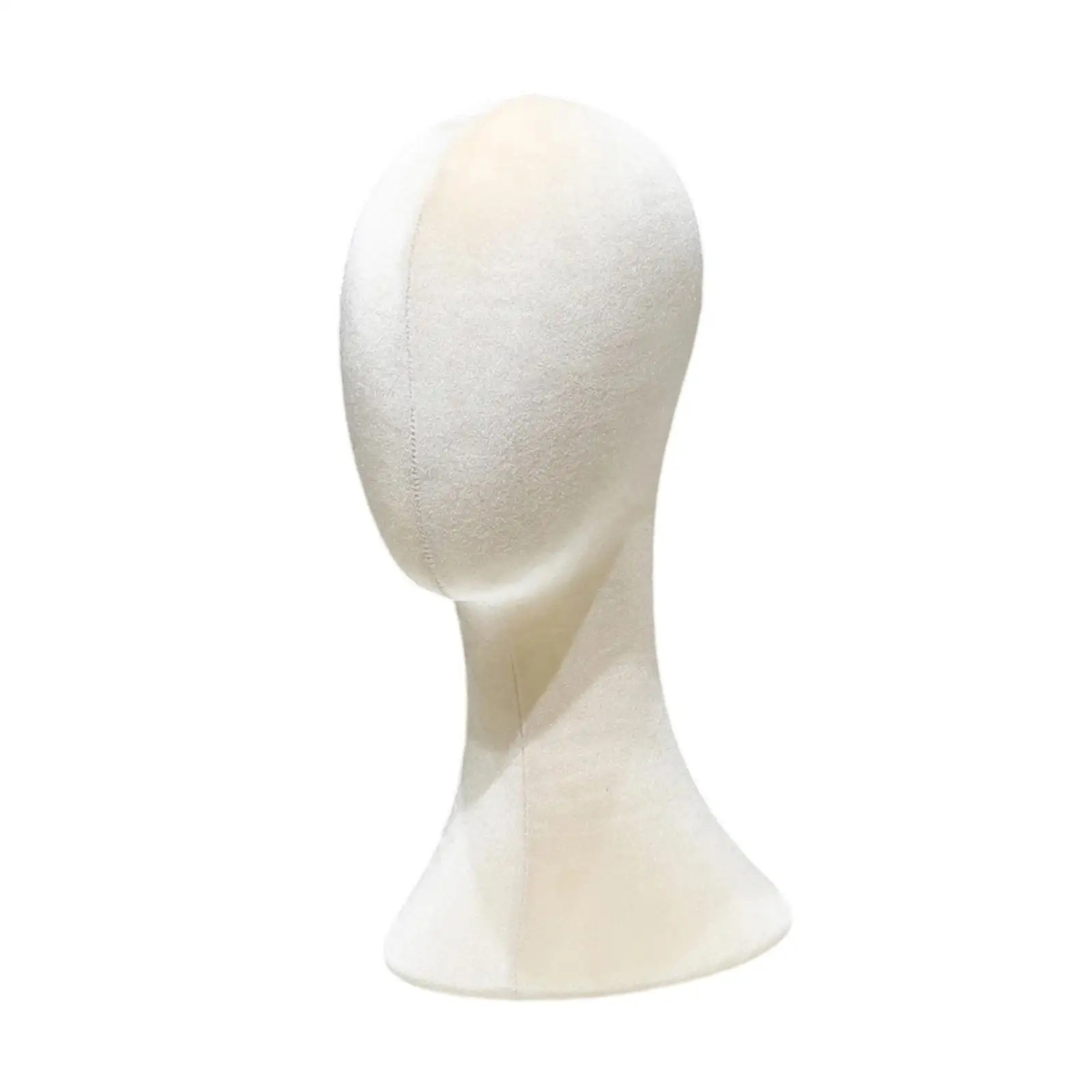 Wig Display Mannequin Head Stable Base Hat Rack Necklace Stand Flannel Model for Professional Salon and Wig Store