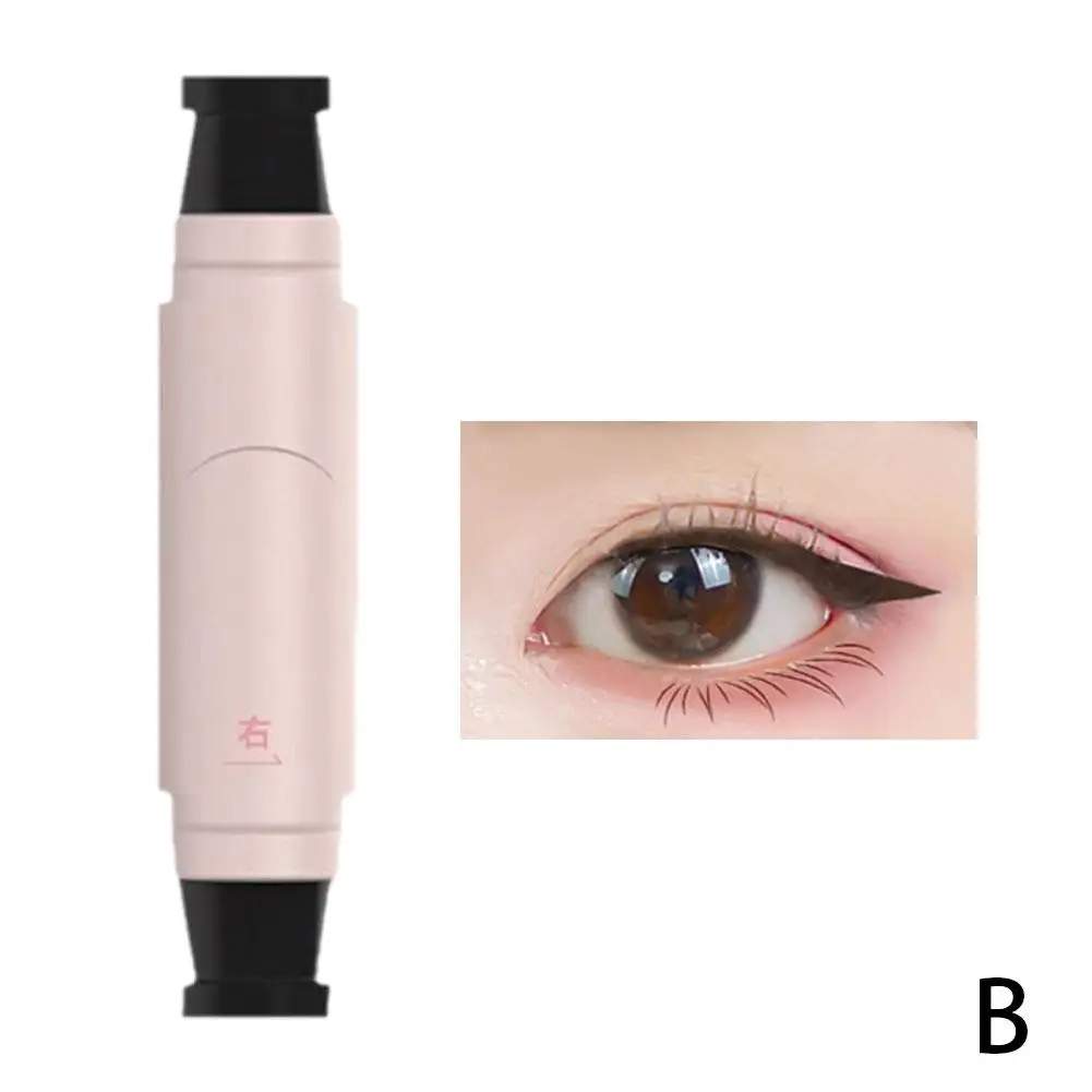 Bâton d'eye-liner liquide rotatif, imperméable, séchage rapide, noir, marron, contour précis, longue durée, queue d'oeil quotidienne