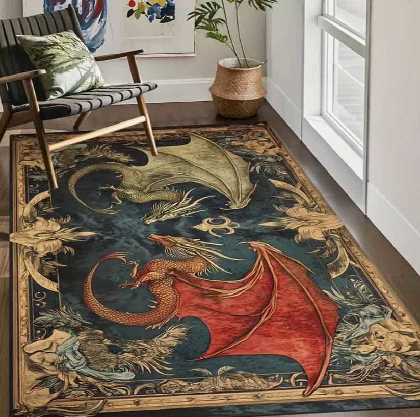 Living Room Rug Azathoth Cthulhu Mythos Style  Carpet Non-SlipEasy Clean Dark Hardcore Personalized Decor Area Home Decor Mat