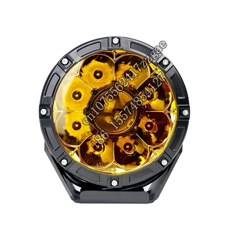 Newest Spot Beam Lamp Yellow Amber Auto Car Lights 45W 7 Inch Round Spot Led Driving Light for Off Road Auxiliary Lighting