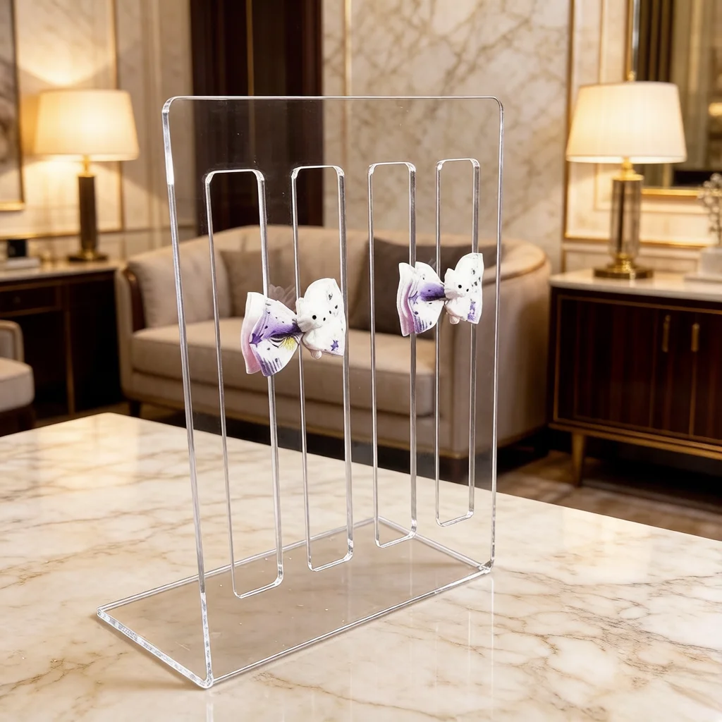 Acrylic Hair Accessory Display Stand Hair Clip Organizer Jewelry Stand Head Clip Hairpin Organizer Hair Pins Holder Rack Shelf