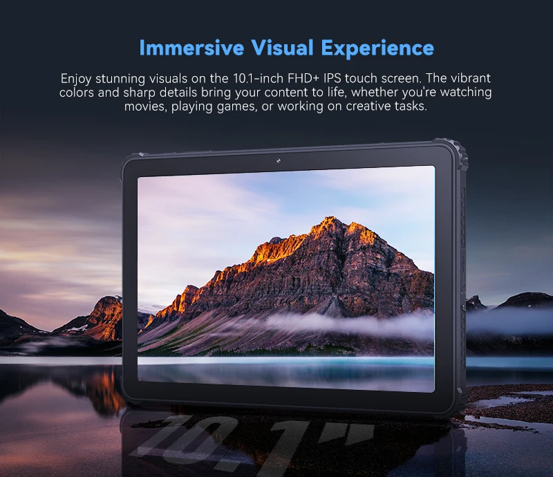 Cubot TAB KINGKONG, Rugged Tablet Android 13, IP68 Waterproof, 16GB RAM(8GB+8GB Extended), 256GB ROM, 10600mAh, 10.1 Inch Screen