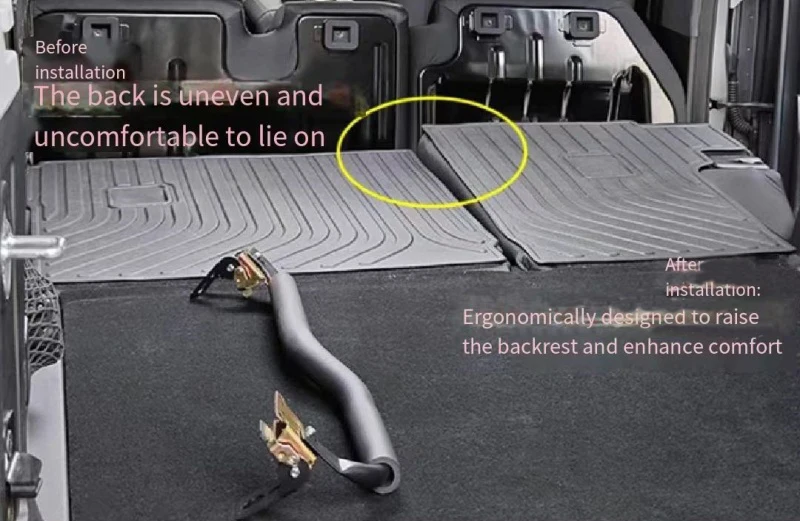 Fit for JETOUR Traveler T2 2023 High Quality Rear Seat Quick-release Bracket Bed Car Sleeping Seat Flat Easy Installation