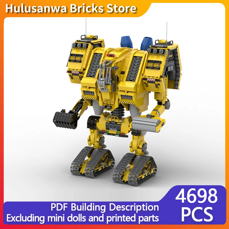 

Популярная киномодель MOC, строительные кирпичи, тяжелая боевая меха, модульная технология, подарки, праздник, сборка, детские игрушки, костюм