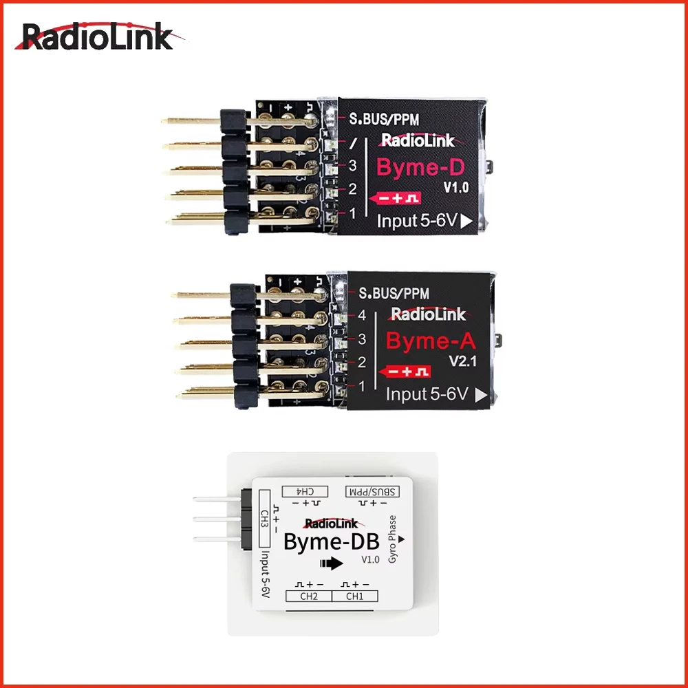 Radiolink Byme-A/Byme-D/Byme-DB 5-6V SBUS/PPM Flight Controller Gyroscope Self-stabilization For 3D Fixed-wing Aircraft Su27 F22
