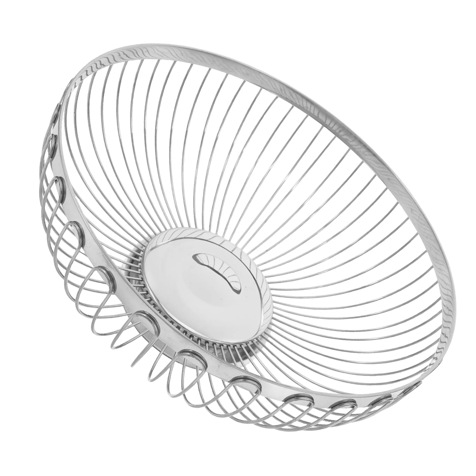 

Large Stainless Steel Draining Vegetable and Fruit Basket Holder Baskets Kitchen Bowl for Counter