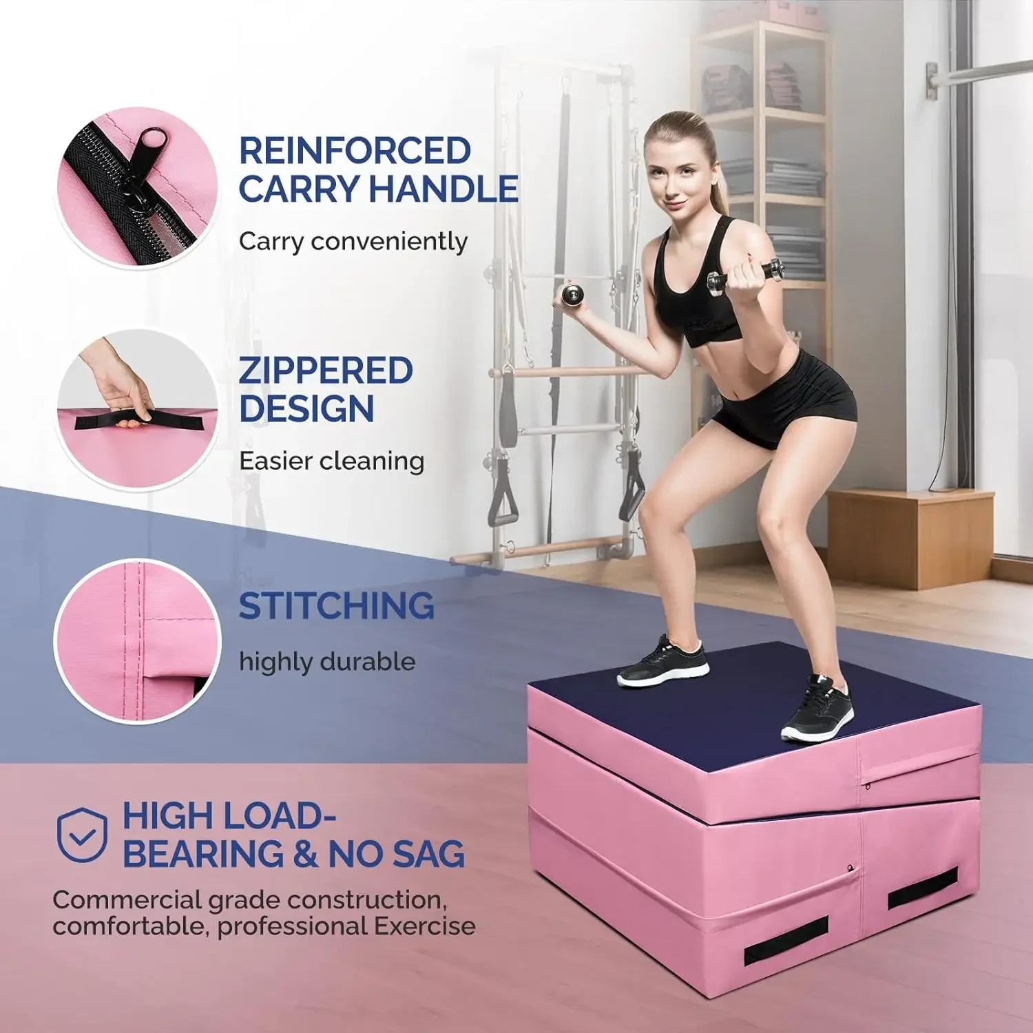 [Melhor vendedor, compre agora! ] Tapete inclinado de cunha de queijo para ginástica dobrável, tapete em forma de habilidade para ginástica fitness para crianças meninas casa tra