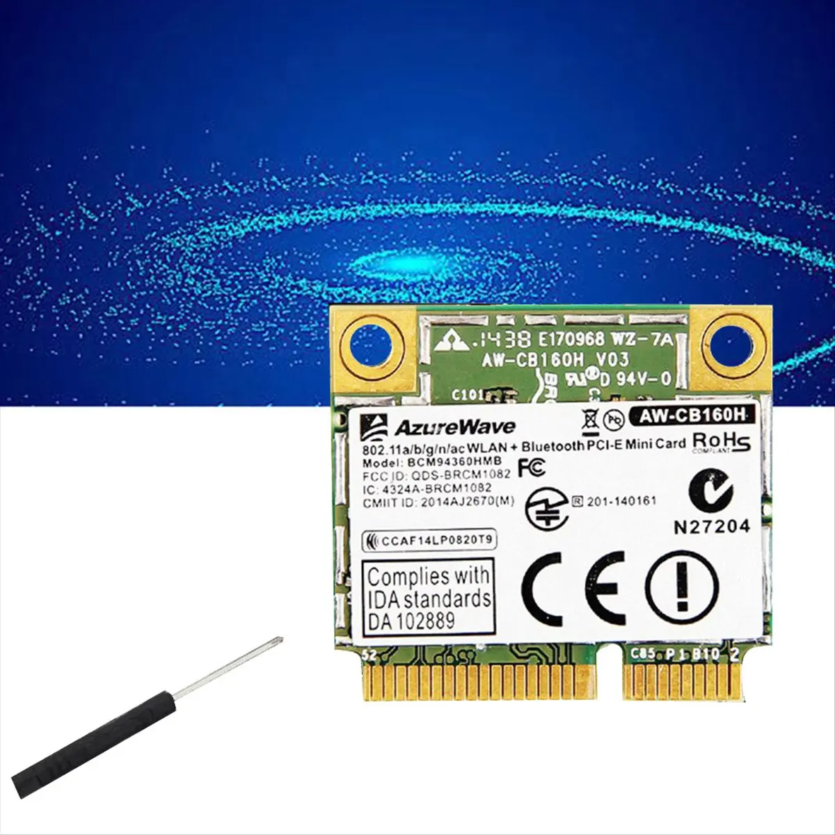 #19O (PCB)Broadcom Chip NIC BCM94360HMB Notebook Gigabit ,C,Electronics Accessories