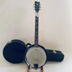 6 String Banjo Sunburst Flamed Maple Body Original Remo Top Genuine VGS with Hardcase Authorised Produced in China