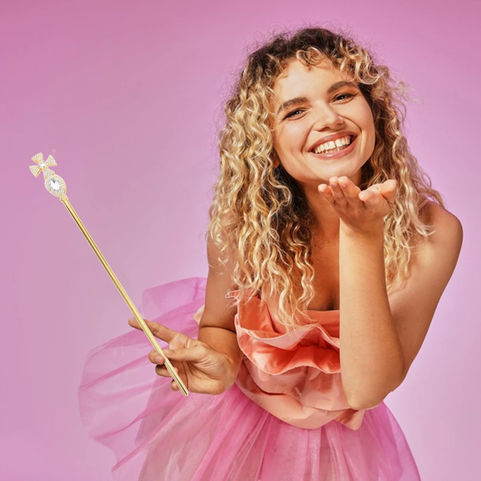 

Halloween Cosplay King Cane Prop Cross Scepter Royal Walking Stick Decorative Cane Costume Party Cosplay Supplies