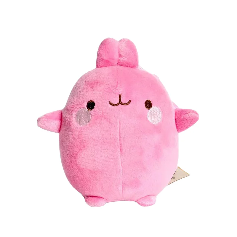 12cm Genuine Molang Plush Stuffed Toys Rabbit Cartoon Anime Soft Dolls Kawaii Cute Keychain Pendant Baby Birthday Gifts Decor