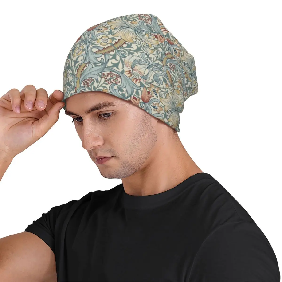William Morris Golden Men Women Adult Beanies Caps Knitting Bonnet Hat Warm Fashion Autumn Winter Outdoor Skullies Hats