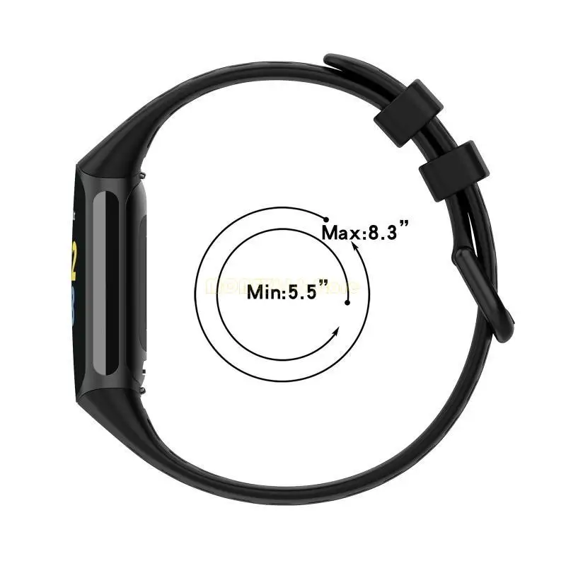 F62C Silicone Watchband Verstelbaar horlogebandriem Polsbandje voor kosten 5 smartwatch -accessoire