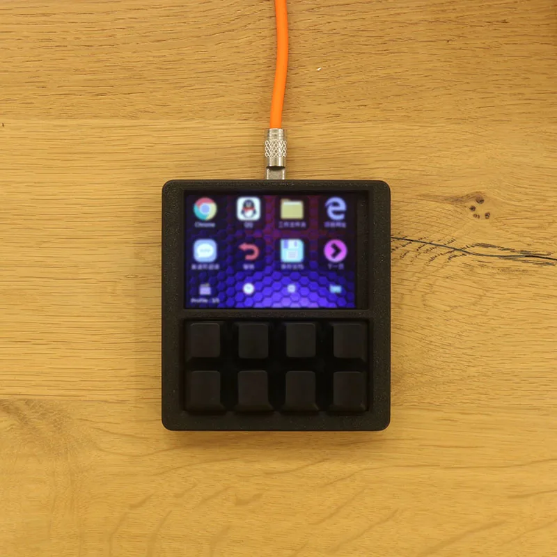 Sleek High Aesthetic Mechanical Macro Keypad Custom Desktop Console For Screen Parameter Control