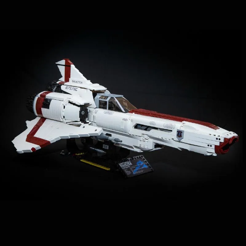 Nova batalha buildmoc galactica colonial viper mkii MOC-9424 blocos de construção tijolos diy crianças para brinquedos presentes aniversário anime