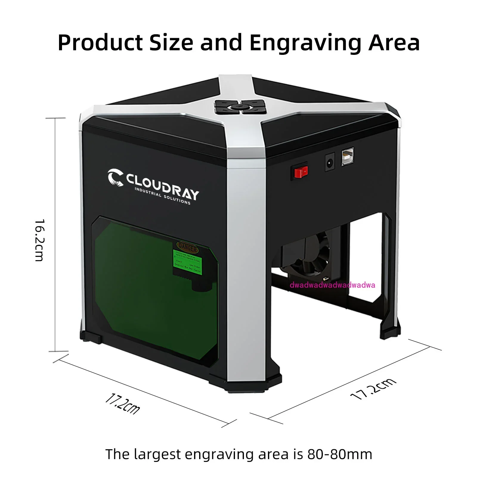 Cloudray-レーザー彫刻機,wainlux k6マークプリンター,カッター,木工機械,プラスチック,3000mw,bluetooth,mini