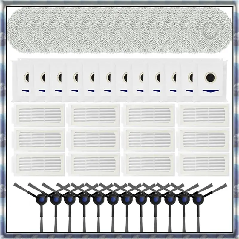 

A06I Compatible For Ecovacs Deebot T30 Pro/T30 Pro Omni/T30 Max Side Brush Heap Filter Mop Cloth Dust Bag Replacement Parts