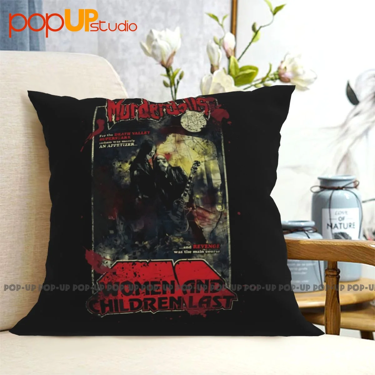 Sleep Murderdolls-Affiche vintage d'horreur des années 80, taie d'oreiller de bande, housse de coussin pour chambre, peau douce, antibactérien