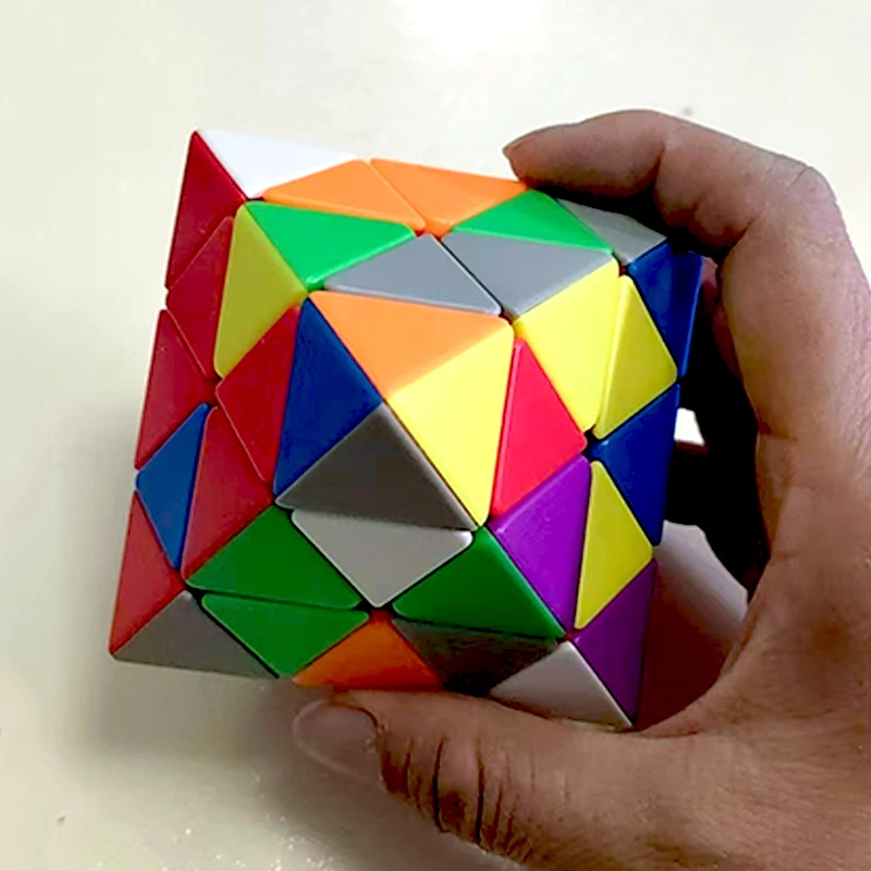 Octaëder Speed Cube Stickerloze puzzel Driehoek Educatief Hersenontwikkeling Speelgoed voor kinderen Volwassenen Segurк рука Cubo Mágico