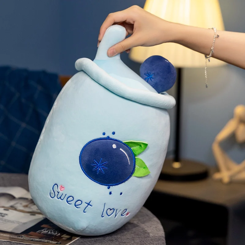 Urocza pluszowa zabawka Boba, herbata bubble tea, realistyczna Bubo, jedzenie, kubek z mlekiem, pluszowa poduszka, miękka kawaii zabawka, prezenty dla dzieci i dorosłych.