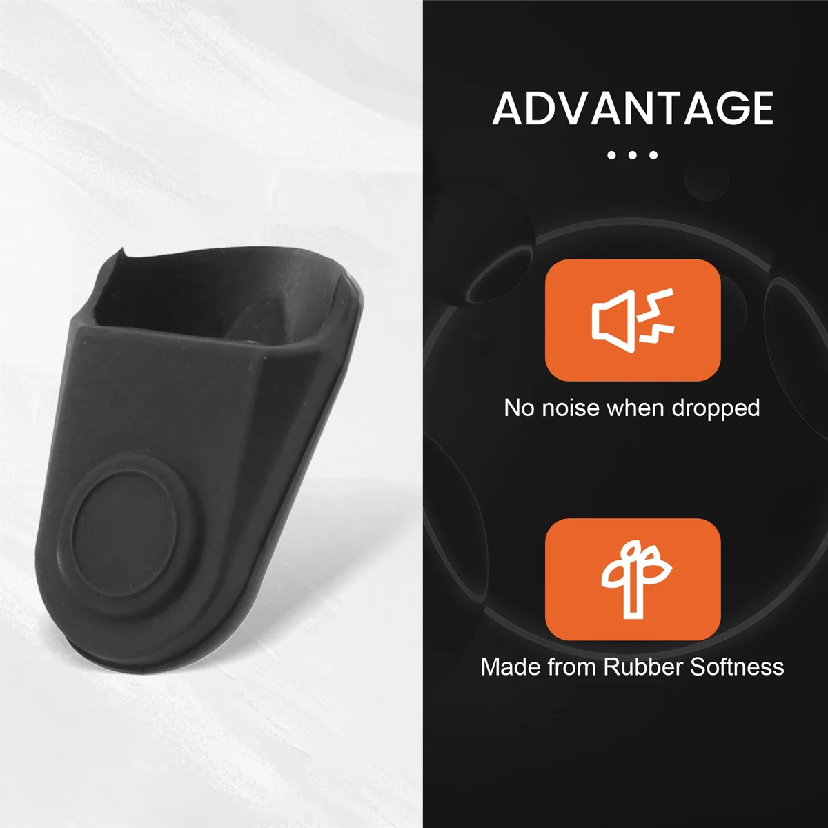 Gumowa nakładka na ustnik do saksofonu klarnetowego chroni delikatną końcówkę w kolorze czarnym