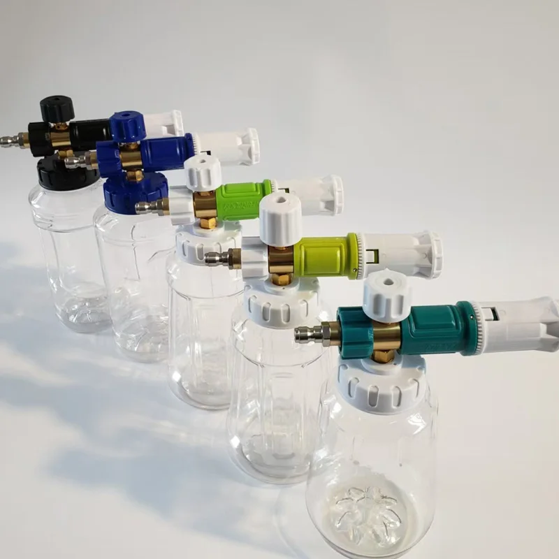 

Car Wash Snow Foam Cannon 1000ml Snow Foam Lance 1/4 Inch Connect to Pressure Washer Gun Wand Lance Foam Generator Car Wash Tool