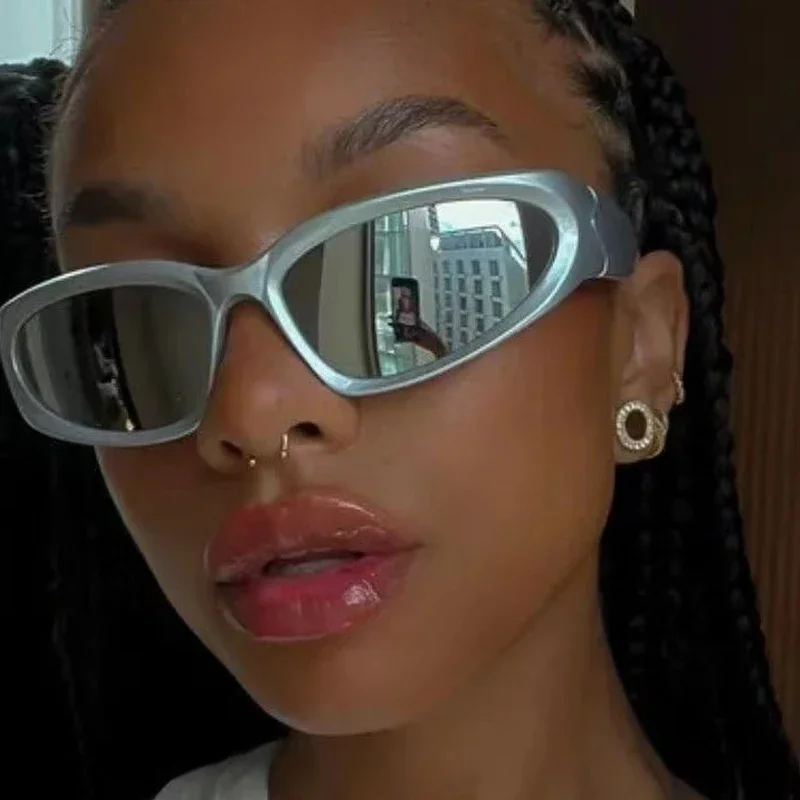 Fashion Punk Goggles Sunglasses for Men and Women Personalized Trendy Sunglasses Fashion Glasses UV400 Women's Glasses image 3