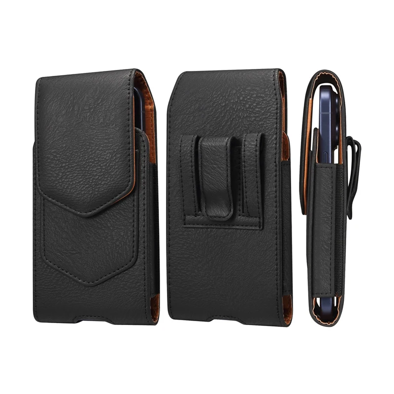 Universal Leather Men Waist Bag For iPhone 17 17Air 16 15 14