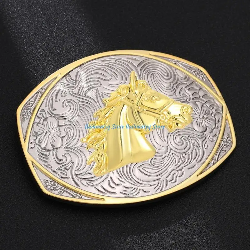 573B Durability Alloys Belt Buckles with Arabesque Pattern for Long Terms Use