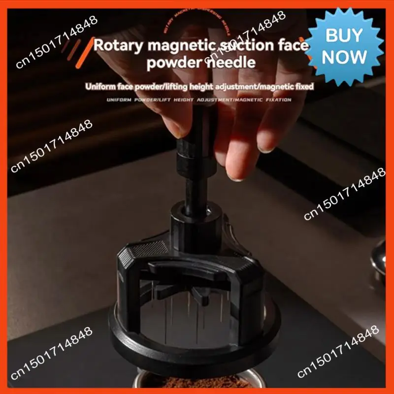 BISM WDT Tool Set Espresso Coffee Stirrer Distributor Adjustable Depth Espresso Stirrer Tool Rotary Coffee Powder Needle