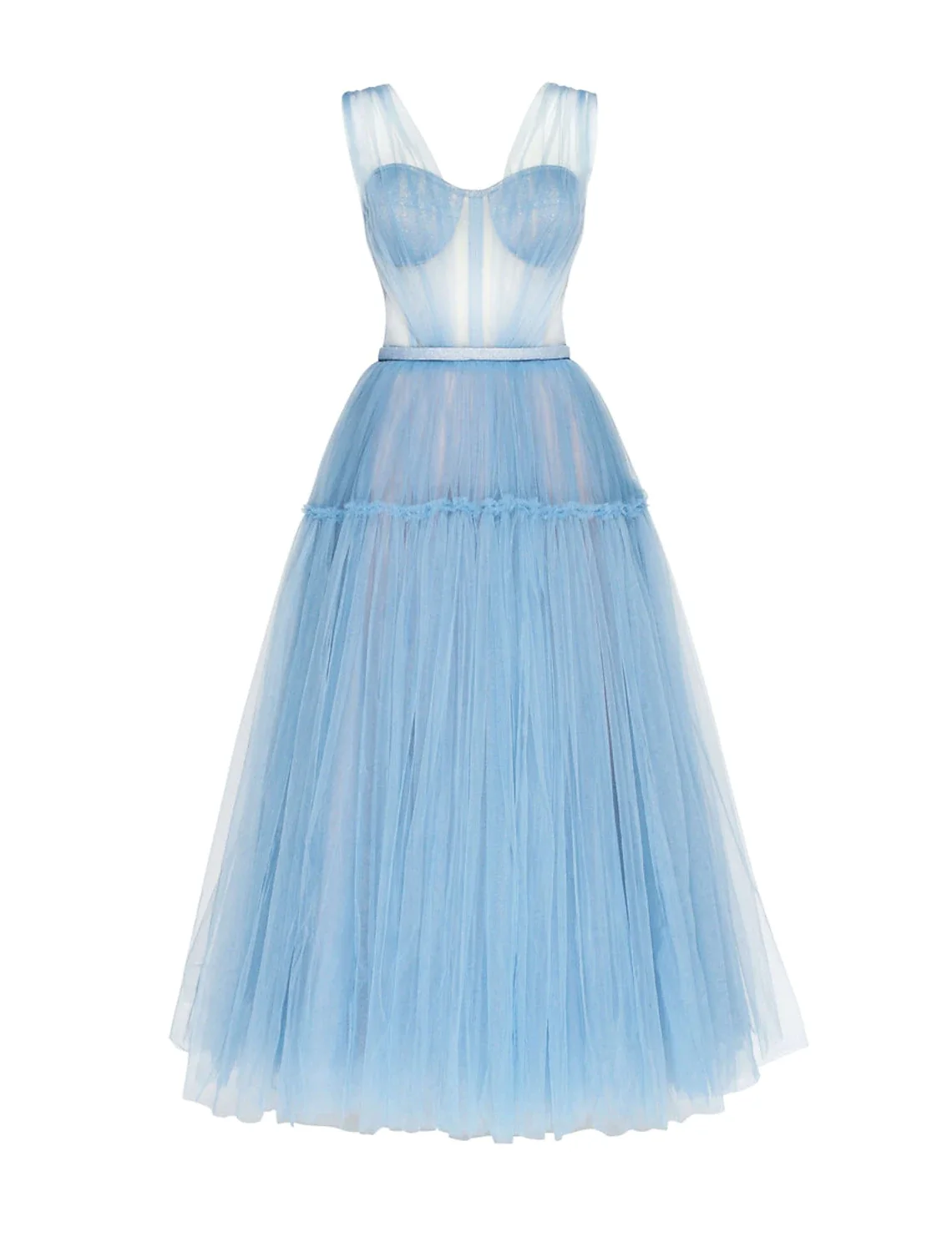 

A-Line Elegant Fairy Wedding Guest Prom Dress Off Shoulder Short Sleeve Ankle Length Tulle with Pleats Pure Color 2022